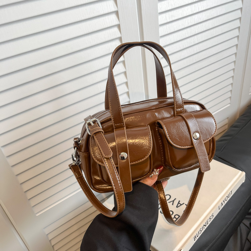 Large Capacity Women's Fashion Shoulder Messenger Portable Boston Bag