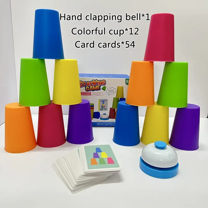 54 Cards, 12 Cups, 1 Bell Game Set