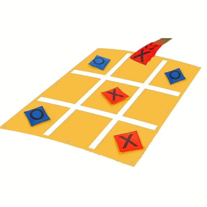 Microfiber Bean Bag Toss Game with Grid Design