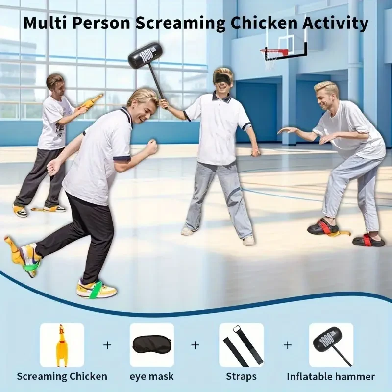 4/6-Person Screaming Chicken Team Building Set