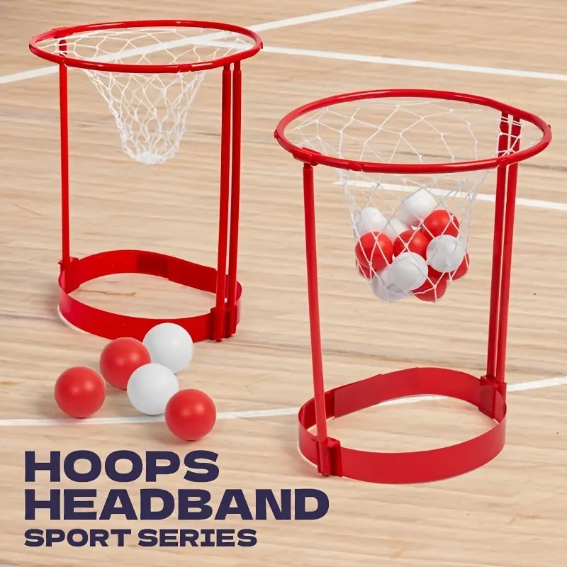 2pcs Head Hoop Basketball Party Game