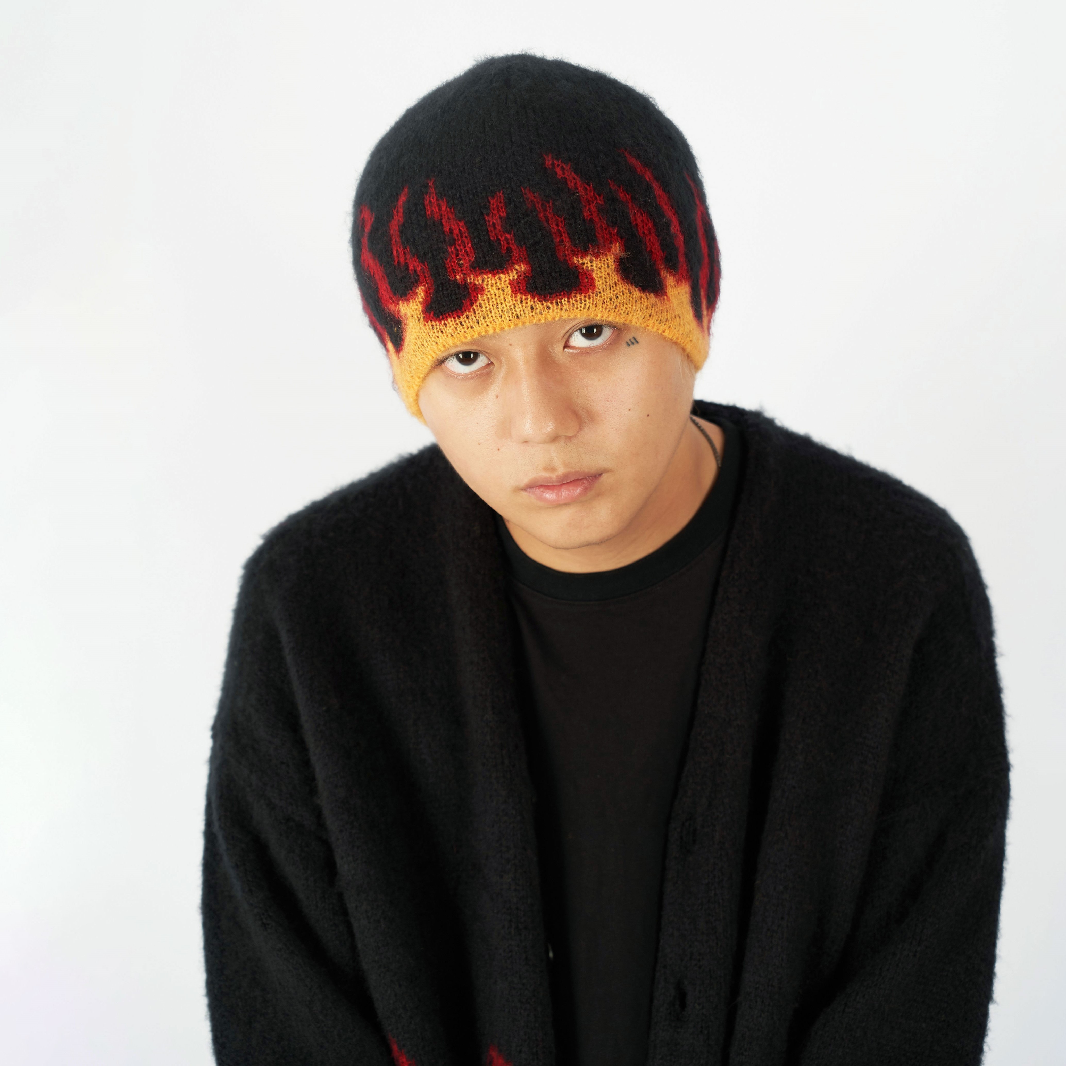 Autumn And Winter Gradient Flame Pattern Travel Street Personality Casual Cold Hat