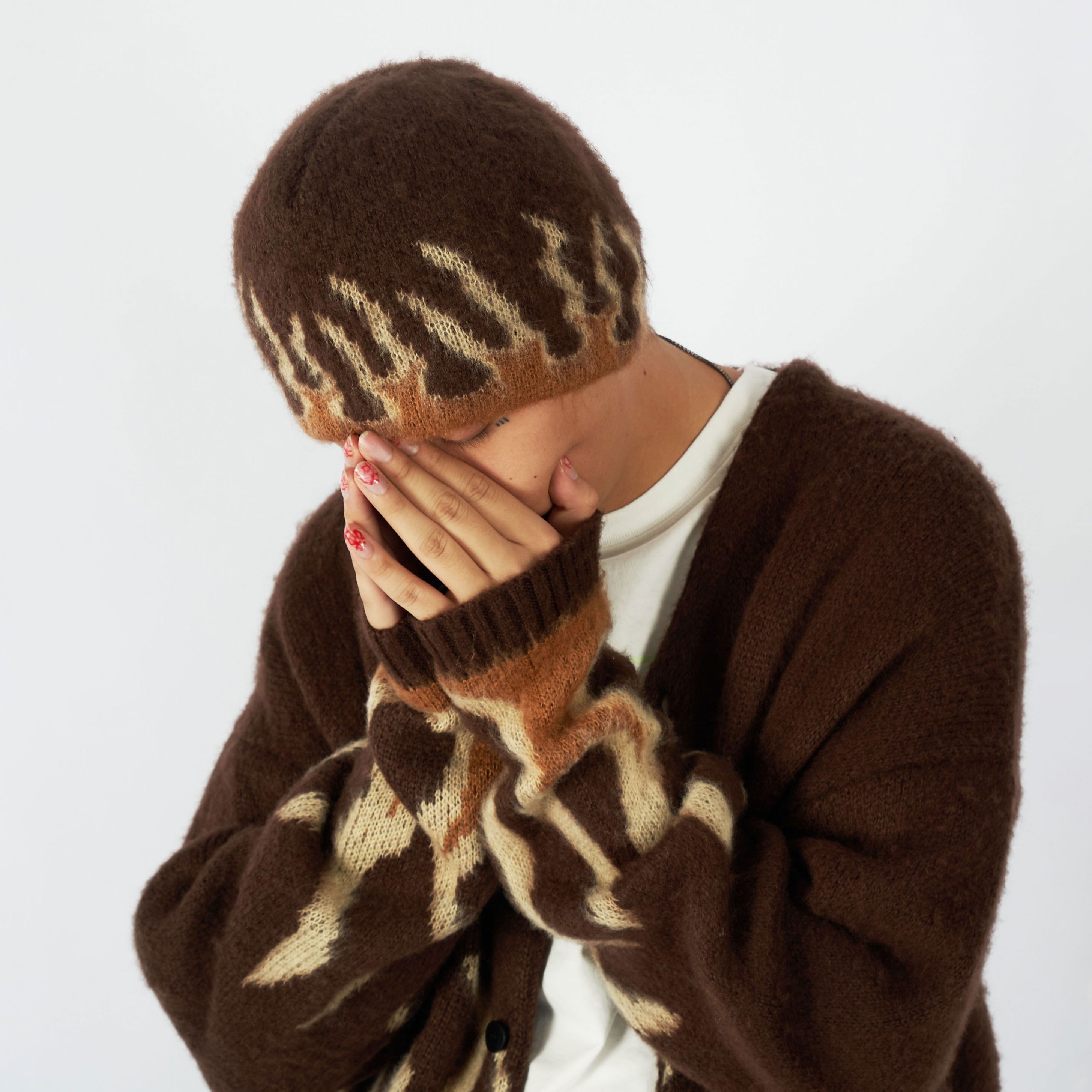 Autumn And Winter Gradient Flame Pattern Travel Street Personality Casual Cold Hat