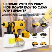 Cordless Spray Gun Paint Sprayer For Dewalt Battery