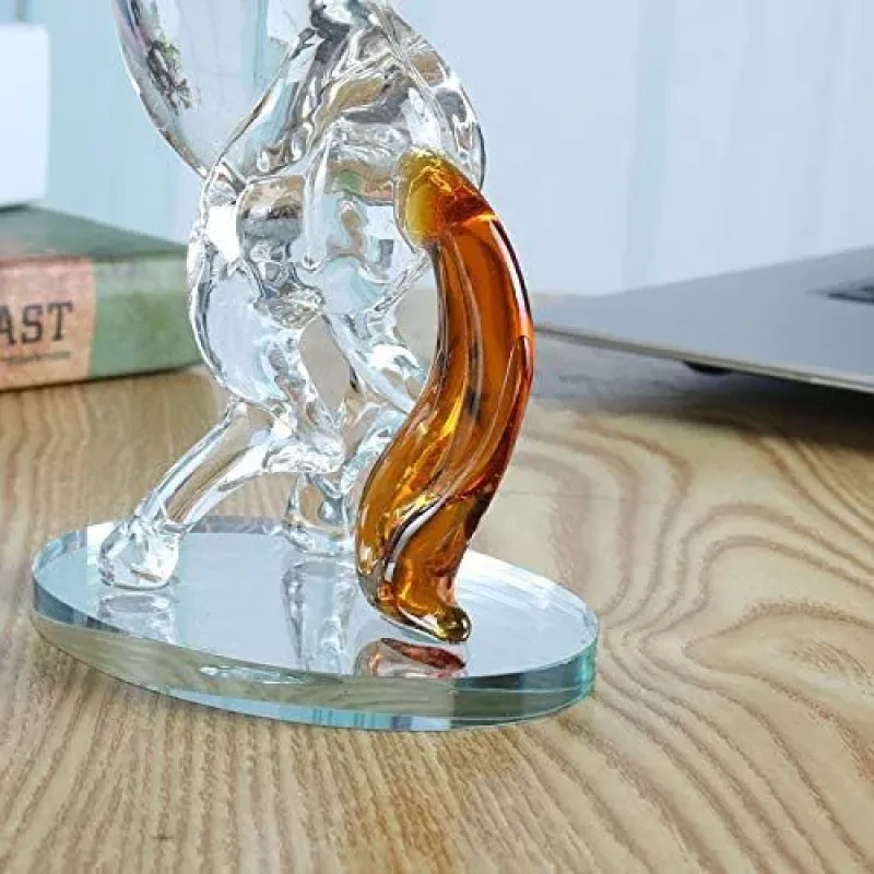 Crystal Glass Horse Statue Animal