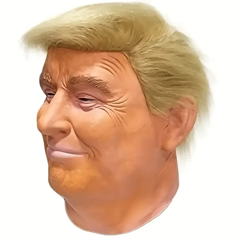 1pc Trump Latex Mask - Perfect for Halloween