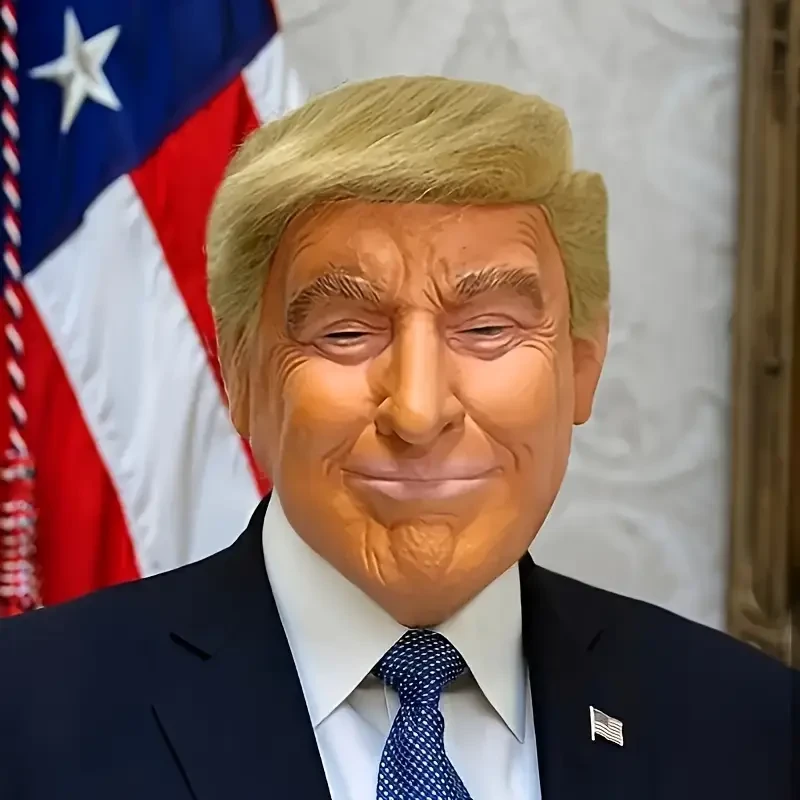 1pc Trump Latex Mask - Perfect for Halloween