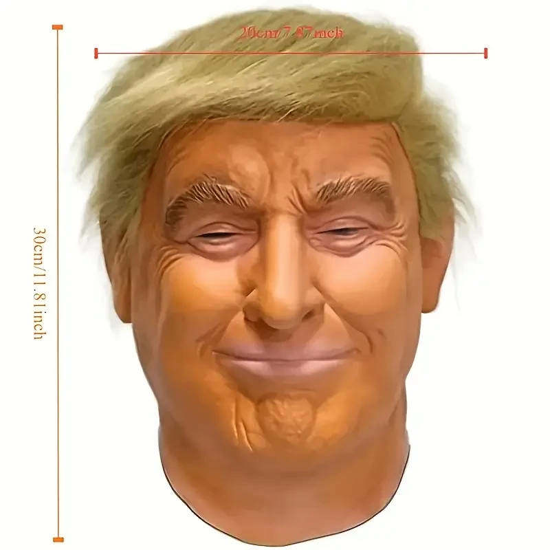 1pc Trump Latex Mask - Perfect for Halloween