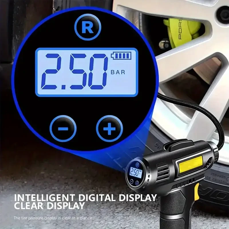 Portable Air Compressor And Inflator That Is Compact And High-Speed