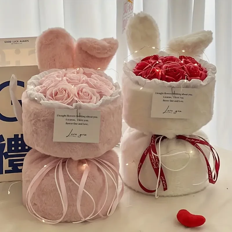 1pc Rabbit Rose Simulation Flowers