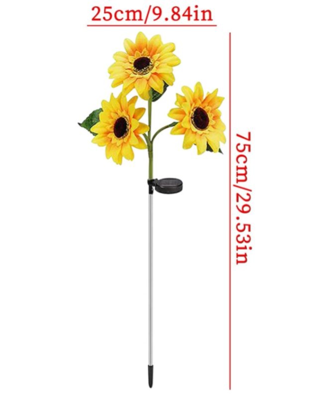 Solar LED Lights Outdoor Sunflower Lamp