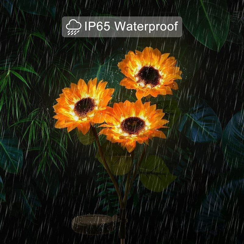 Solar LED Lights Outdoor Sunflower Lamp