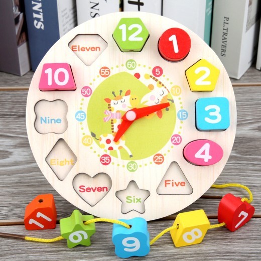 Learn To Learn & Shape Matching Cognitive Digital Beaded Clock Toy