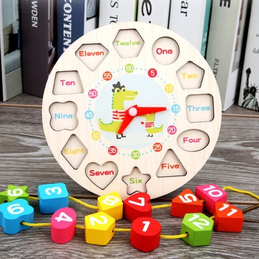 Learn To Learn & Shape Matching Cognitive Digital Beaded Clock Toy