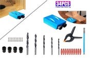 34pcs Pocket Hole Jig Set