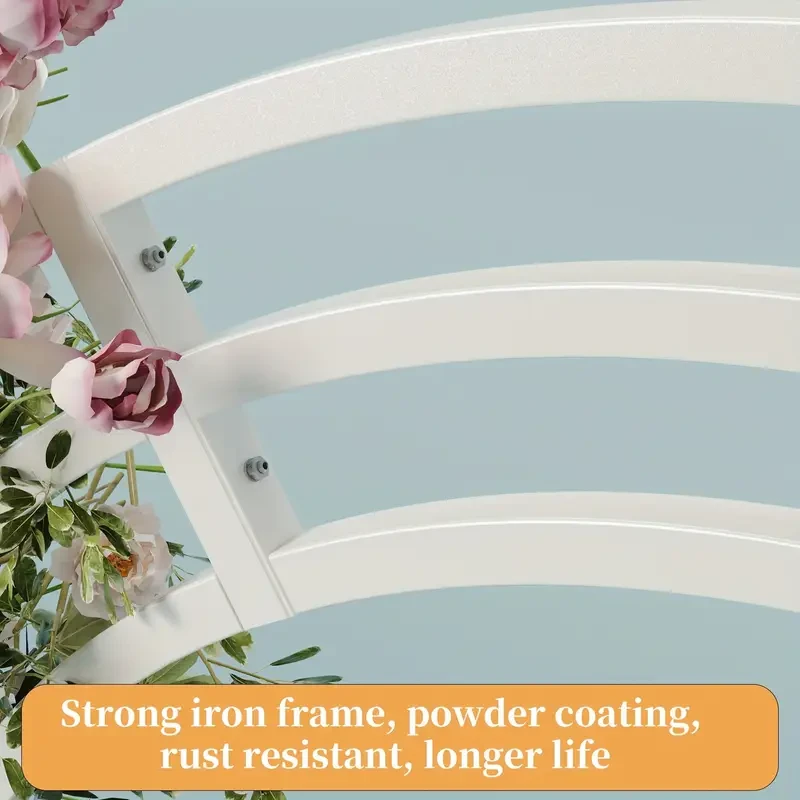 Elegant White Metal Wedding Arch Stand