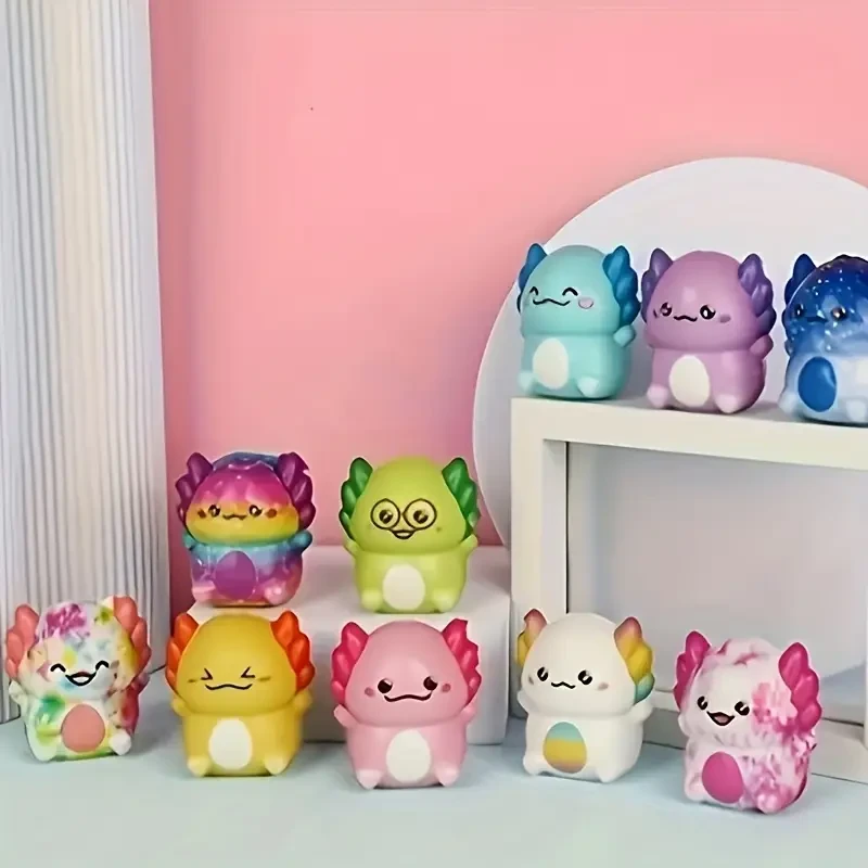 24-Pack Axolotl Squishy Toys