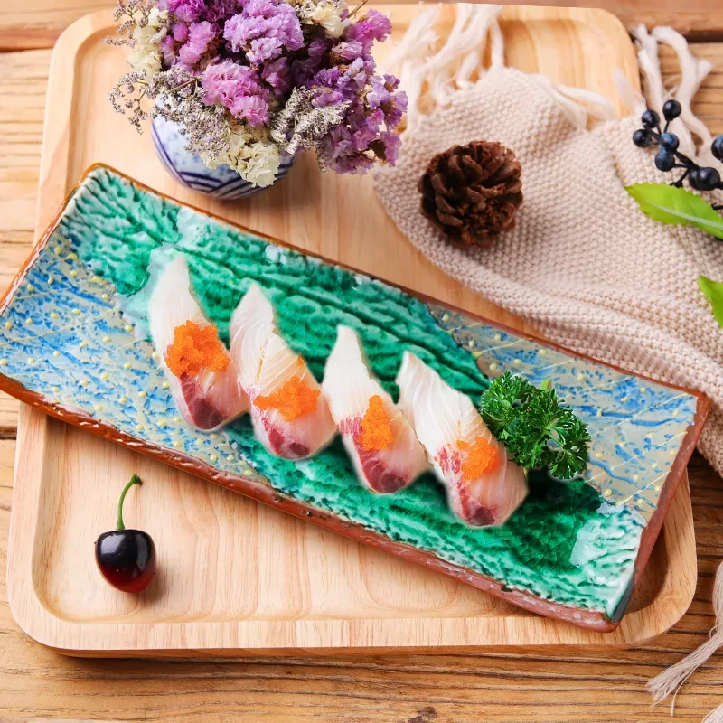 Ceramic Tableware Heavy Industry Hand-painted Sushi Plate