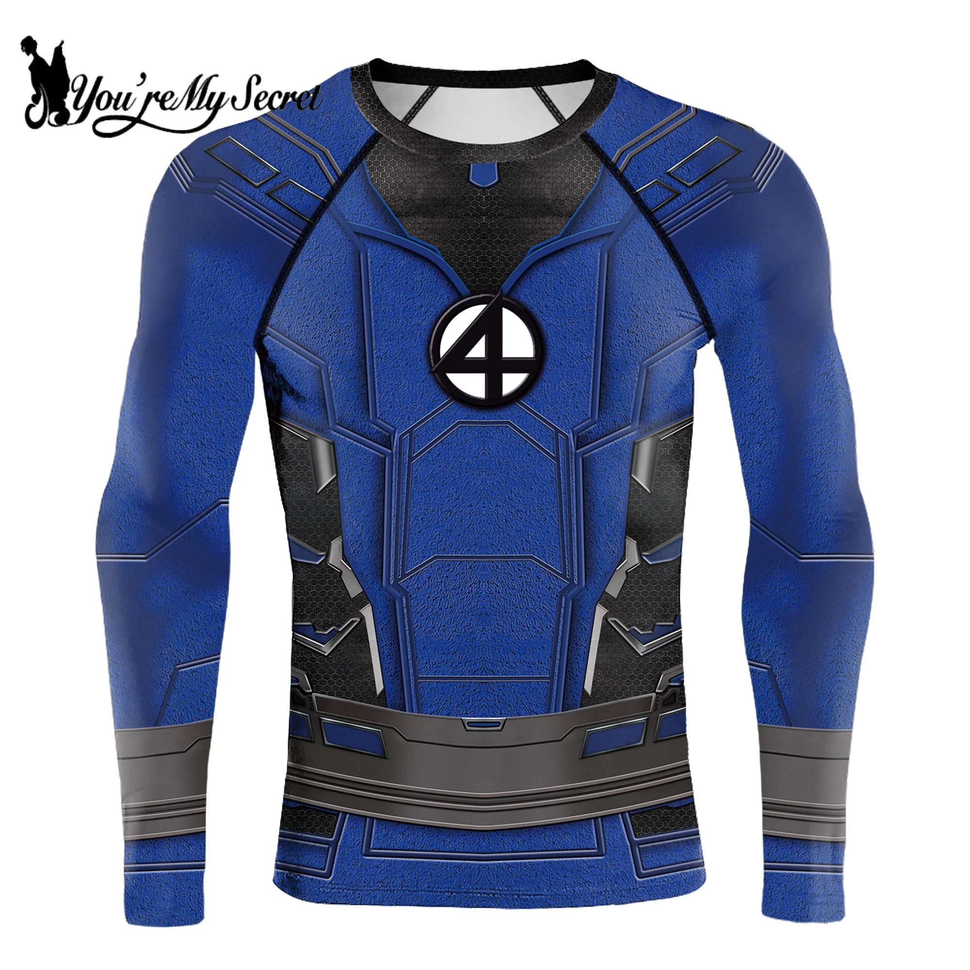 [You're My Secret] Compression Shirts Superhero Cosplay T-Shirts for Men