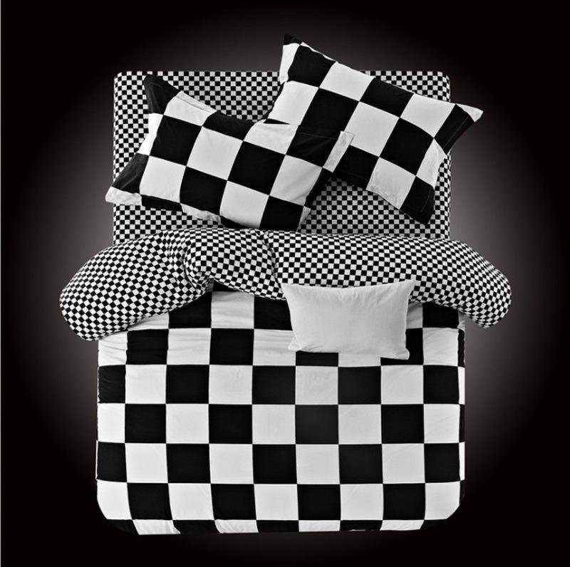 Duvet Cover Bedding Set Queen size chess