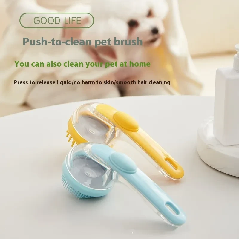 Dogs Cats Pets Brush Pet Bath Brush Cleaning Brushes Long Handle Shower Brush Pet Supplies Cat Dog Pet Grooming Comb For Pet Products