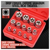 HORUSDY Torx Socket Set Female Start Bit Set