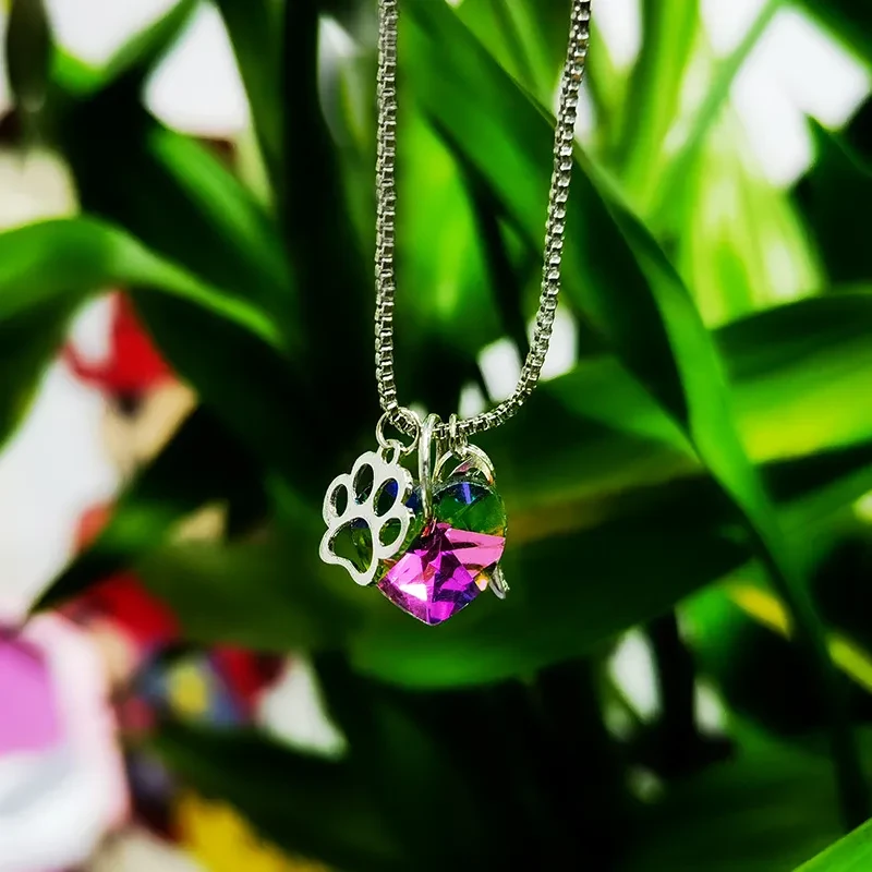 Love Tourmaline Crystal Pendant Necklace