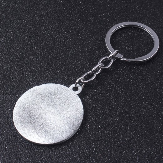 Red rose flower keychain