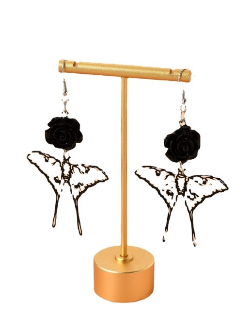 Fashion Versatile Butterfly Rose Earrings
