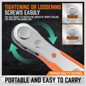 HORUSDY Ratchet Wrench Screwdriver Hex Torx Bit Set