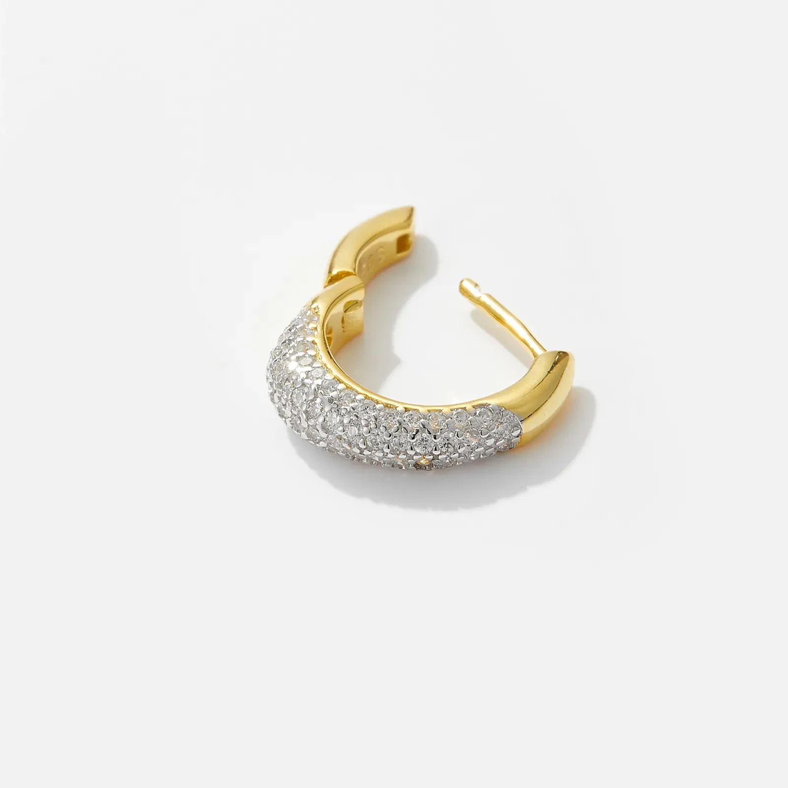 S925 Sterling Silver Small Ear Ring Simple Fashion High Sense