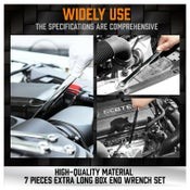 Double Ring Spanner Set Extra Long Wrench 10-24mm