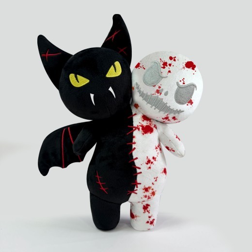 Halloween Luminous Pumpkin Skull Bat Ghost Plush Toy