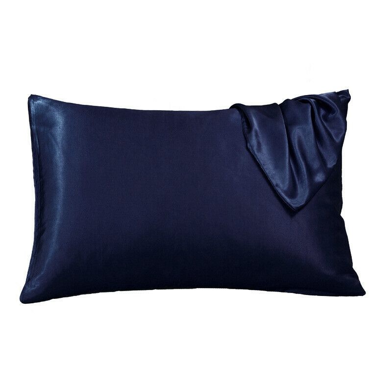 Satin Pillowcase Blue 2PC