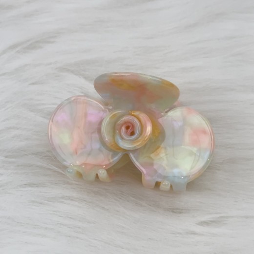 French Style Cold Medium Rose Flower Barrettes