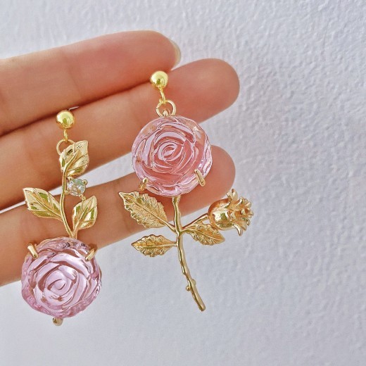 Little Prince's Rose Flower Studs Ear Clip