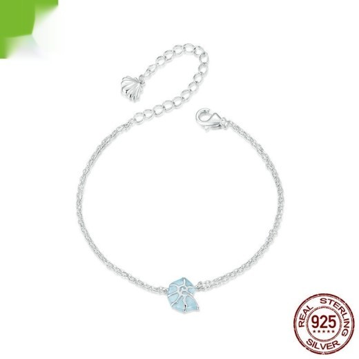 Blue Conch Hand Casual Style S925 Sterling Silver Double Layer