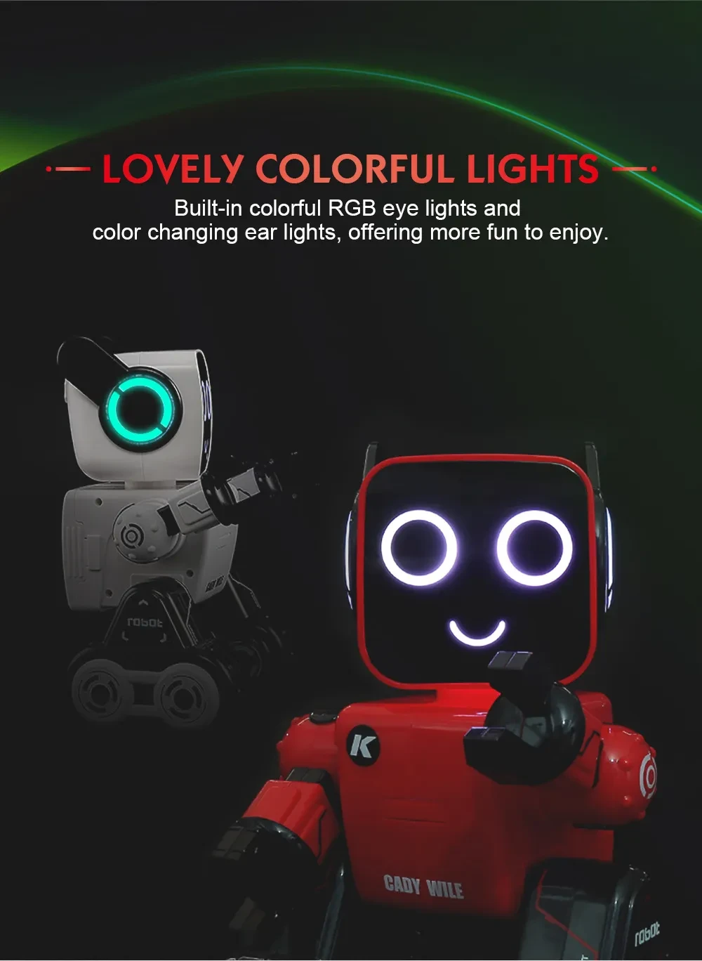 Red Intelligent Remote Control Robot