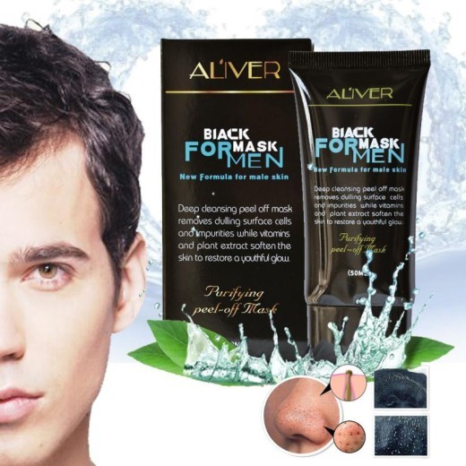 New fashion high quality Men Peel Off Mask Remove Blackhead Facial Cleansing Mask