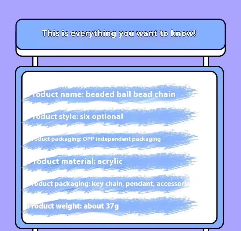 Creative Hand-painted Beads Plush Beaded Mobile Phone Charm Keychain