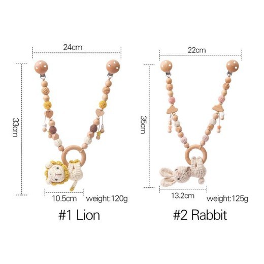Baby Crib Hanging Bunny Music Car Doll Pendant Nibbling Toy