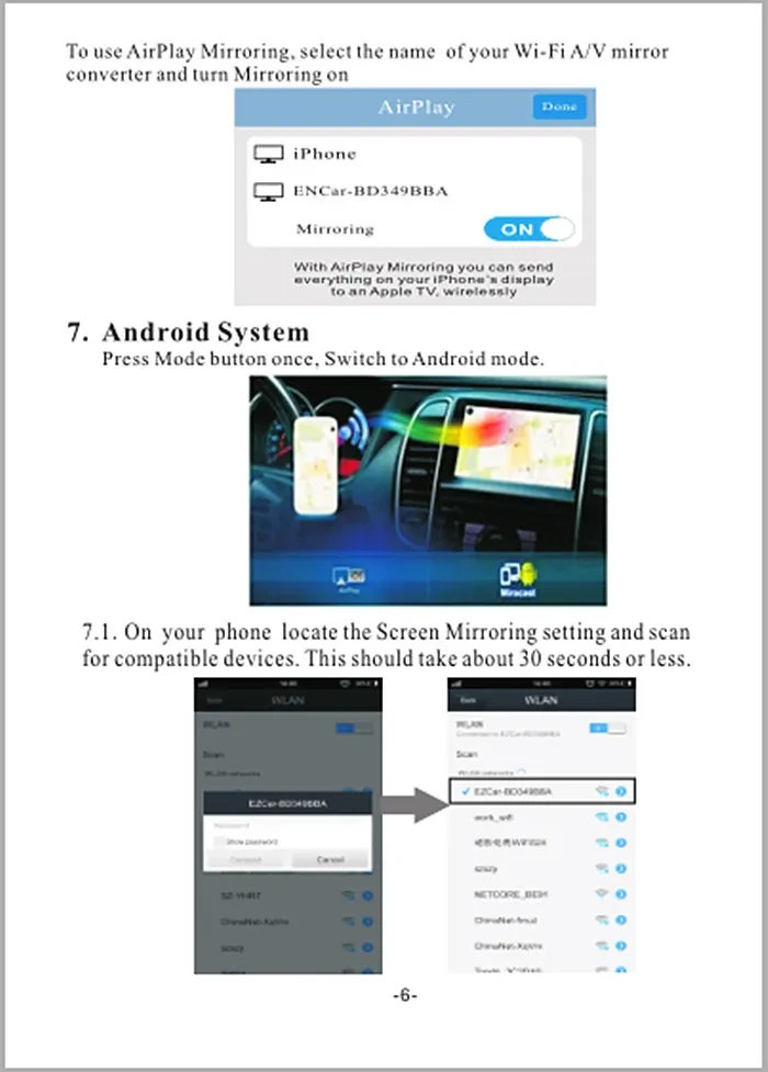 Best Seller Car Mirror Link Box