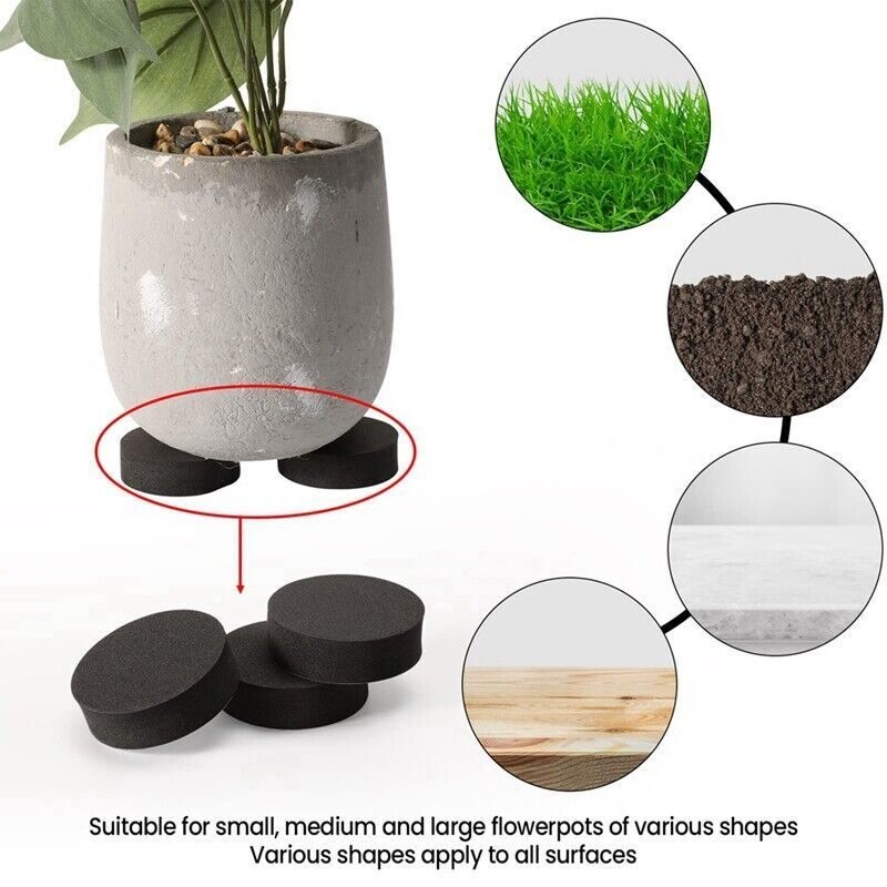 Flower Pots Feet Plant Pot Risers Mats Non Slip Pads