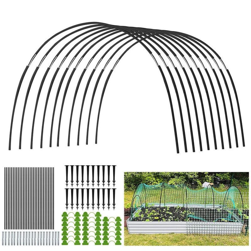 Greenhouse Hoops Set Gardening Rod Seedling Arch Shed Bracket Tunnel