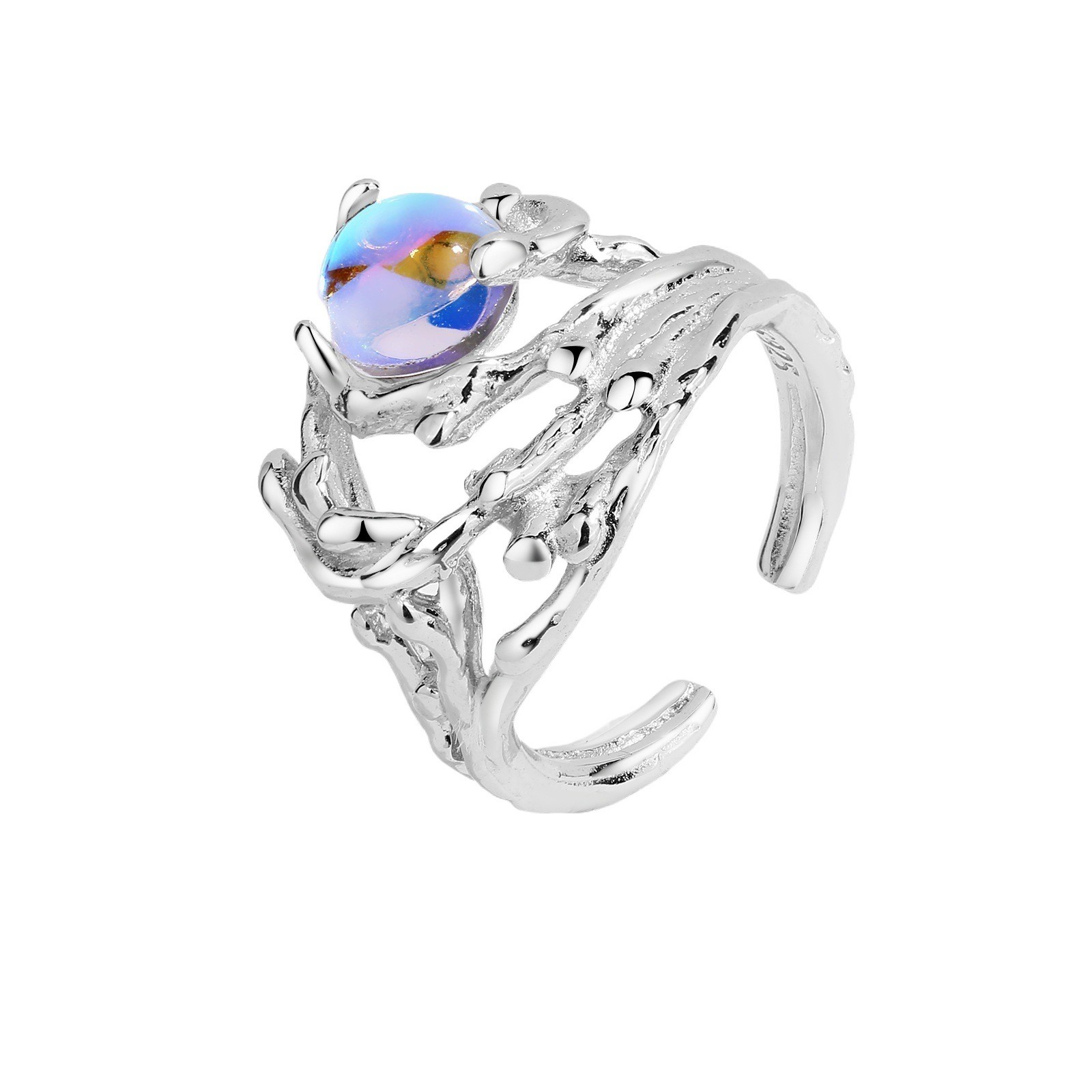 S925 Sterling Silver New Style Multi-layer Open Ring
