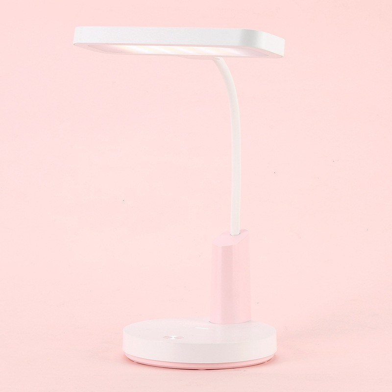 Simple LED Touch Table Lamp Three-color Electrodeless Dimming