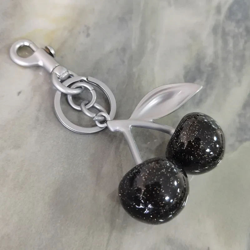 Cherry Crystal Stylish Keychain Creative Exquisite Car Key Ring