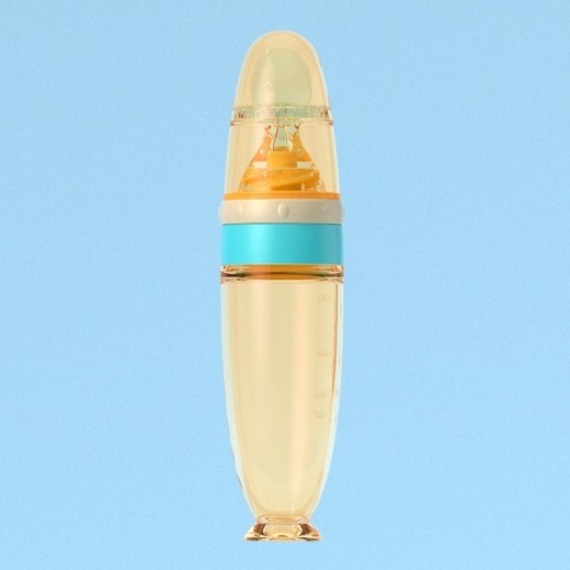 Silica Gel Sucker Rice Paste Bottle Nano Silver Baby
