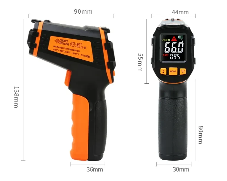 Infrared High Temperature Handheld Advanced Thermometer