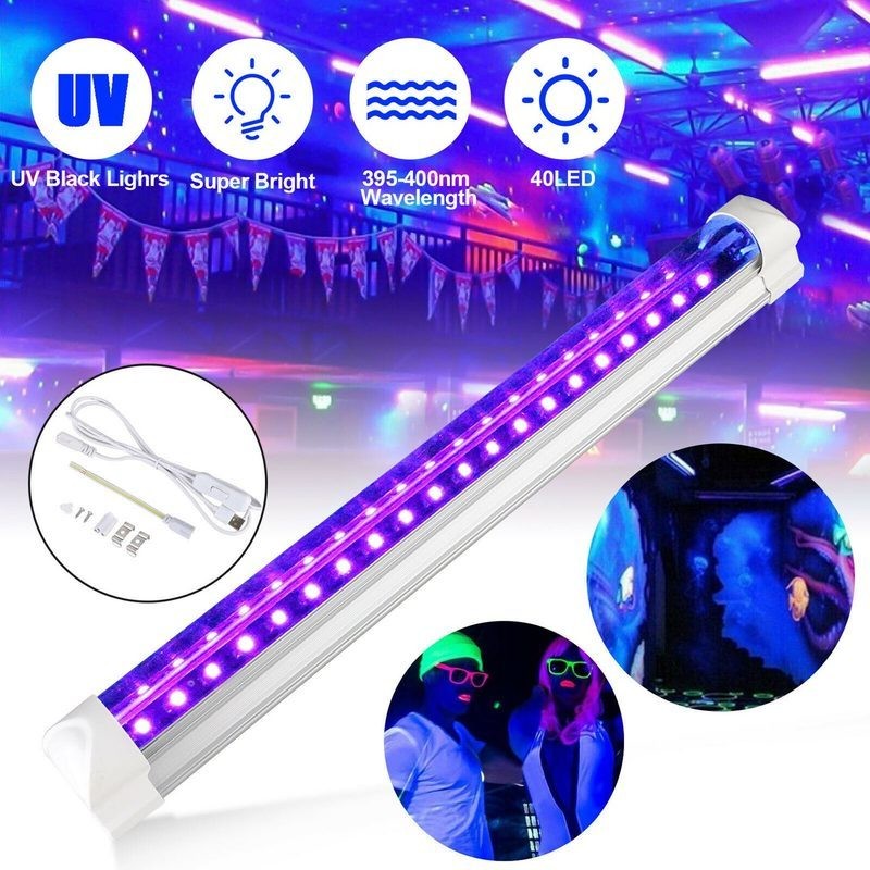 40 Led LED UV Ultraviolet Light Bar Club Party Blacklight Lamp